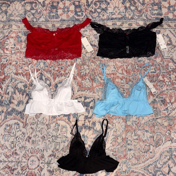 Out From Under (Urban Outfitters) Lot of 5 Bralettes SZ M NWT/NWOT